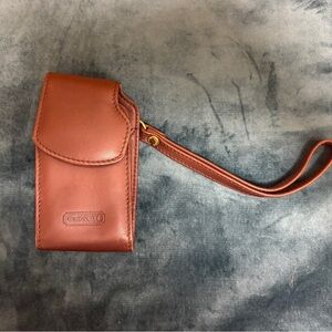 Coach Y2K Motorola StarTec Leather Phone Holder w/ Lanyard